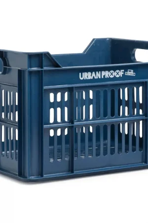 Seizoensaanbieding Urban Proof fietskrat 30L dark blue Recycled 40x30x25cm