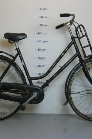 Zwarte transportfiets Gecertificeerd