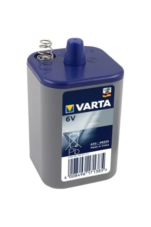 Varta batterij 6V blok m/veer (1) Laatste Versie