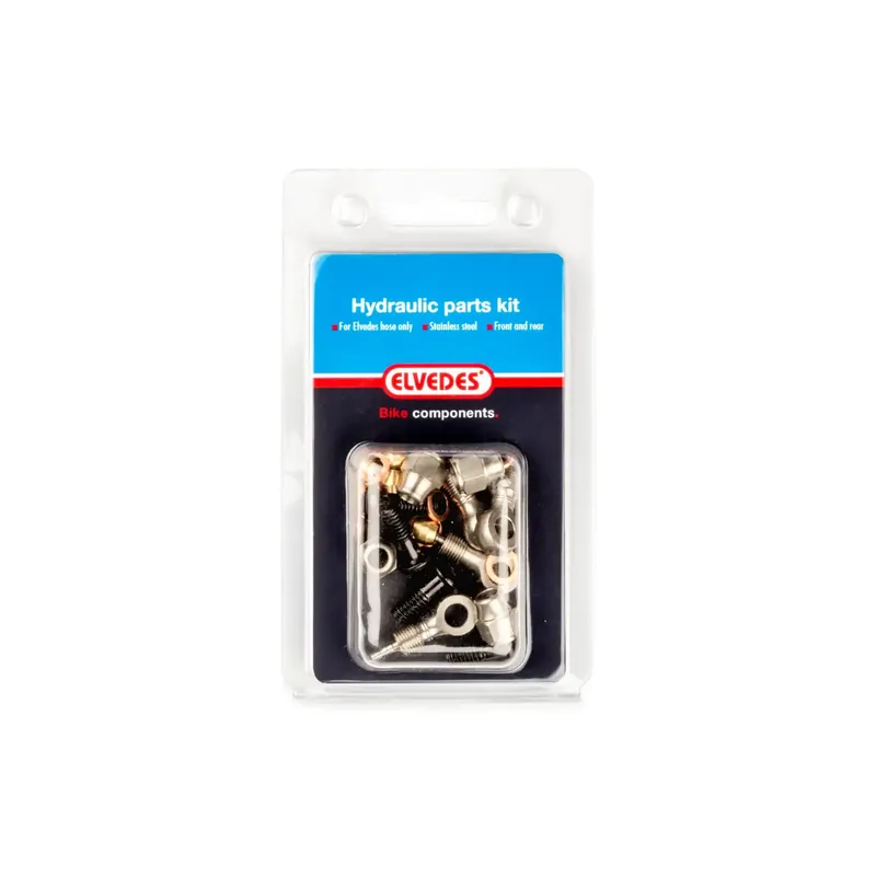 Elvedes Roestvast stalen nr. 8 schijfrem hydro kit voor voor en achter M9x1,25 + M6 Mag. MT2 Koopje