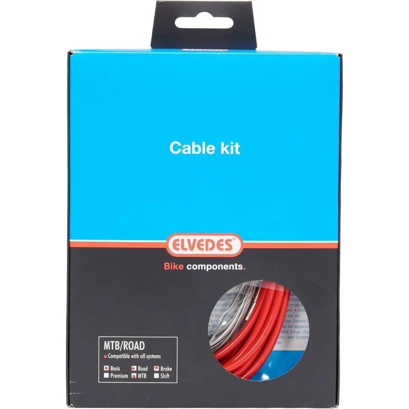 Elvedes remkabel kit ATB/RACE red Snelle Levering