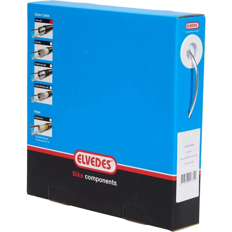 Elvedes rol rem buitenkabel 4,9mm chroom 30m Direct Verzonden