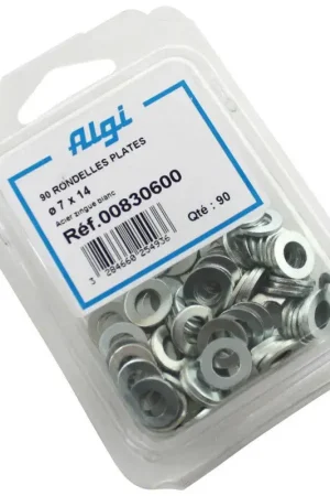Algi Set van 90 stalen platte ringen Dagaanbieding