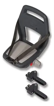 QIBBEL achterzitje Junior 6+ drager bev. antraciet Speciale Aanbieding