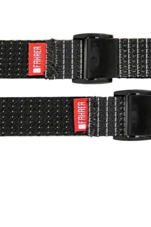 Shop Nu FAHRER Cargo Mini strap reflectieectie XL 70x2cm zwart (2 stuks)