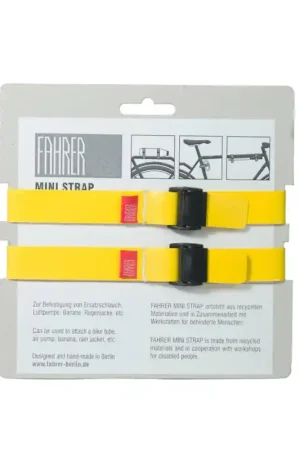Koop Vandaag FAHRER Cargo Mini strap M 35x2cm geel (2 stuks)
