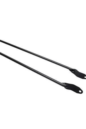 Voordeelprijs spatbordstang 28 pad bevestiging 6mm mat zwart