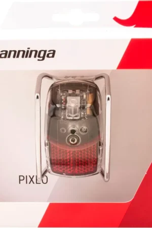 Beperkt Aanbod Spanninga achterlicht Pixeo Xb batterij spatbord chroom