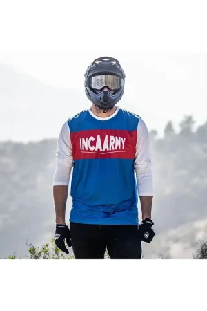 Inca Army Jersey met lange mouwen Retro Army Lage Kosten