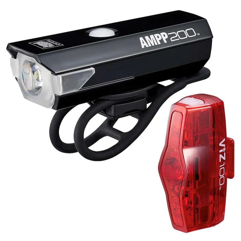 Cateye Fietslamp AMPP200 & VIZ100 Betaalbaar