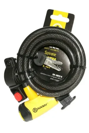 Auvray Spiraal fietsslot met sleutel en houder Dagaanbieding